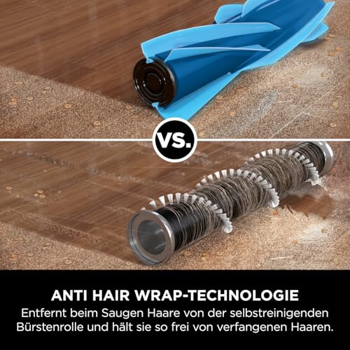 Shark Detect Clean Akku-Staubsauger, 60 Min Laufzeit, starke Saugkraft, DirtDetect, 2L Selbstentleerung, Anti-Hair-Wrap, Fugenaufsatz, Weiß.