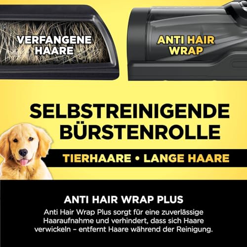 Shark Detect Clean Akku-Staubsauger, 60 Min Laufzeit, starke Saugkraft, DirtDetect, 2L Selbstentleerung, Anti-Hair-Wrap, Fugenaufsatz, Weiß.