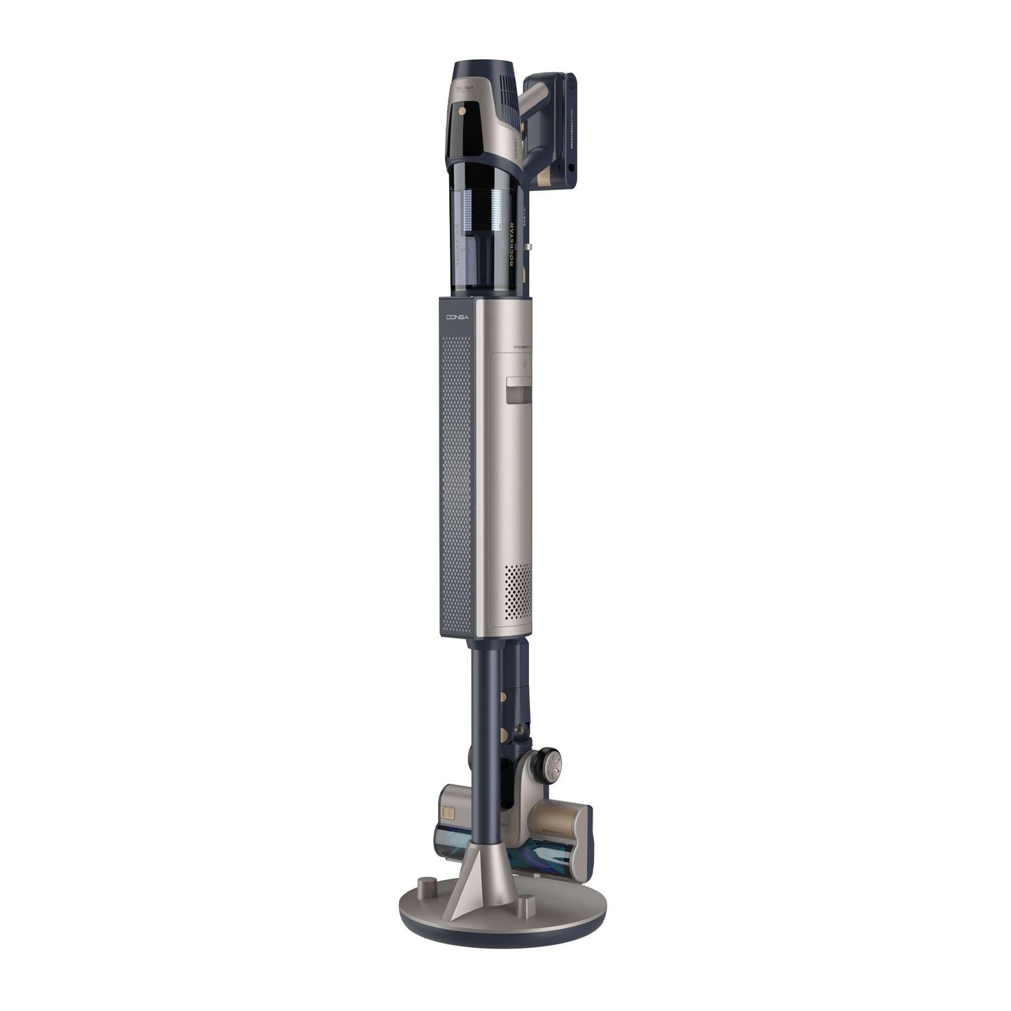 Cecotec Conga Rockstar 11500, 800W, 300AW, 110 Min, KI, App, Auto-Entleerung, Flex-Rohr & Zubehör, kabelloser Staubsauger.