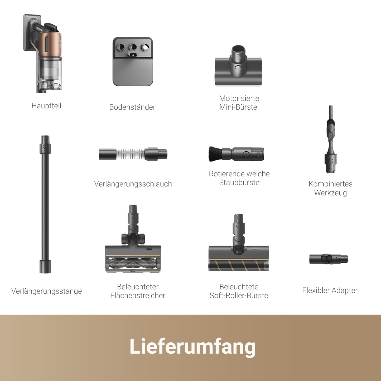 Dreame Z10 Akku-Staubsauger, 210AW, 90 Min Laufzeit, H14-HEPA 99,99%, Staubsicht-Tech, Auto-Erkennung & Saugkraft-Anpassung.