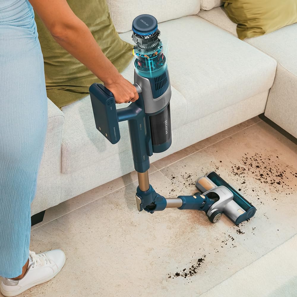 Cecotec Conga Rockstar 11500, 800W, 300AW, 110 Min, KI, App, Auto-Entleerung, Flex-Rohr & Zubehör, kabelloser Staubsauger.