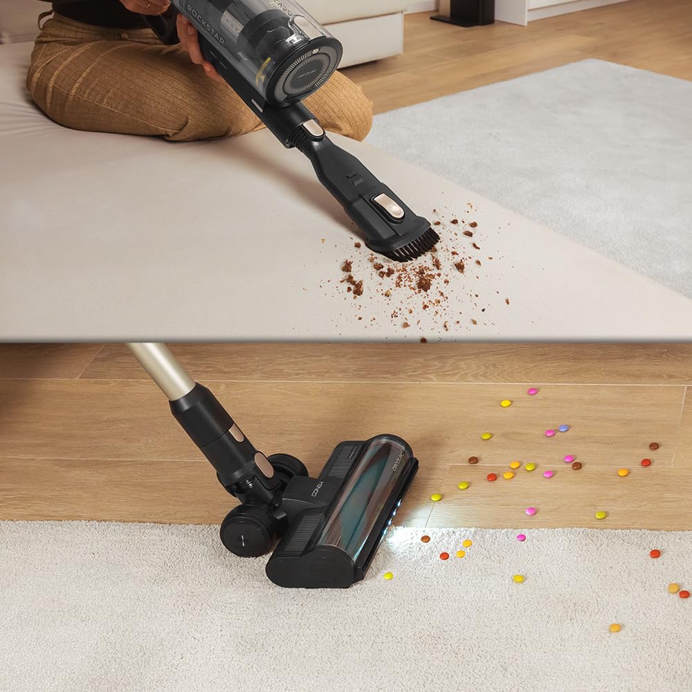 Cecotec Conga Rockstar 11500, 800W, 300AW, 110 Min, KI, App, Auto-Entleerung, Flex-Rohr & Zubehör, kabelloser Staubsauger.