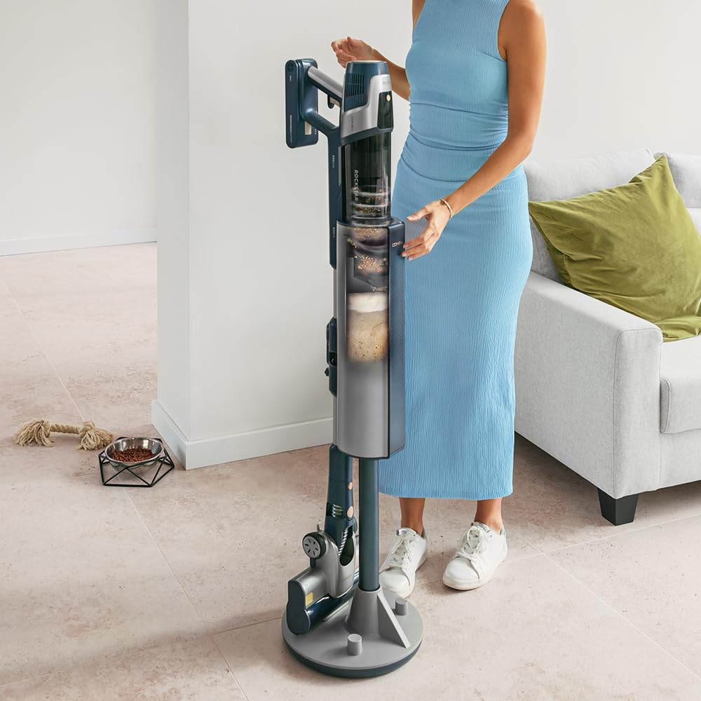 Cecotec Conga Rockstar 11500, 800W, 300AW, 110 Min, KI, App, Auto-Entleerung, Flex-Rohr & Zubehör, kabelloser Staubsauger.