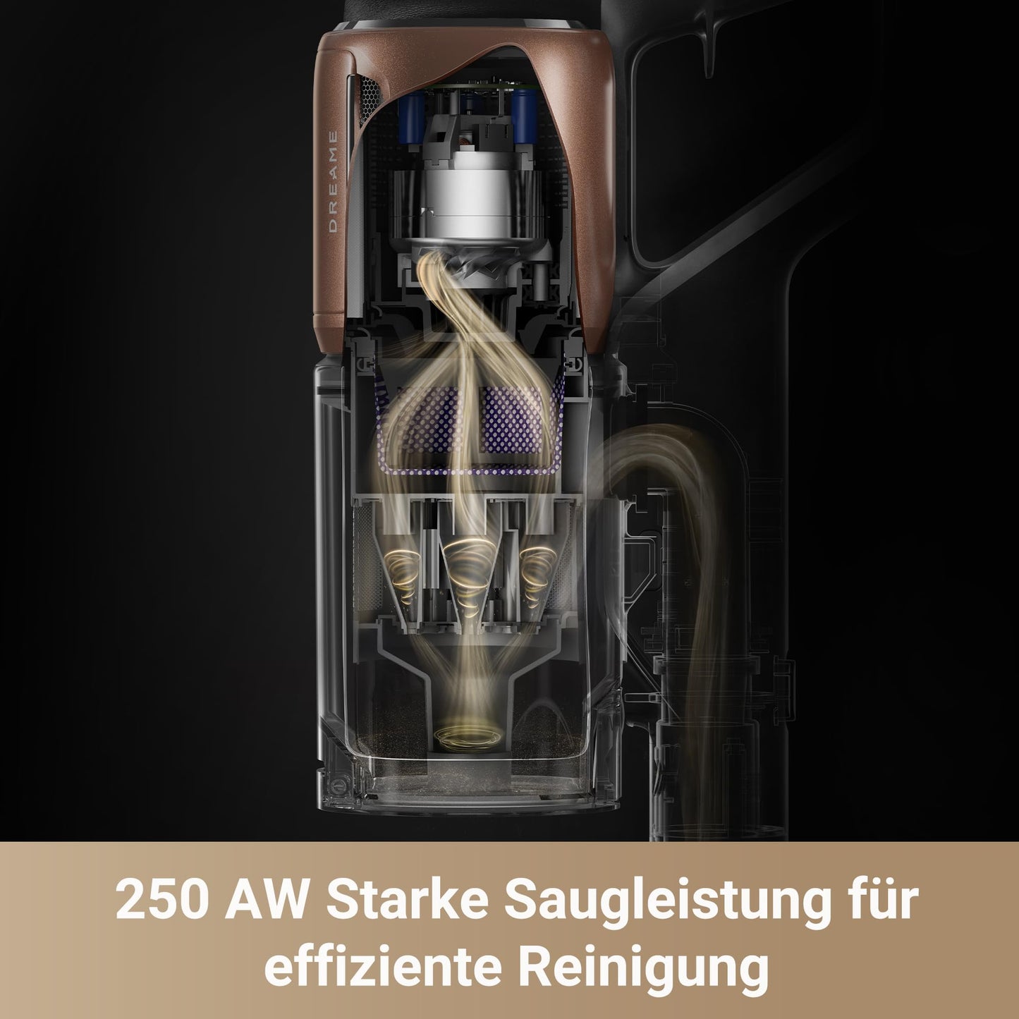 Dreame Z10 Akku-Staubsauger, 210AW, 90 Min Laufzeit, H14-HEPA 99,99%, Staubsicht-Tech, Auto-Erkennung & Saugkraft-Anpassung.