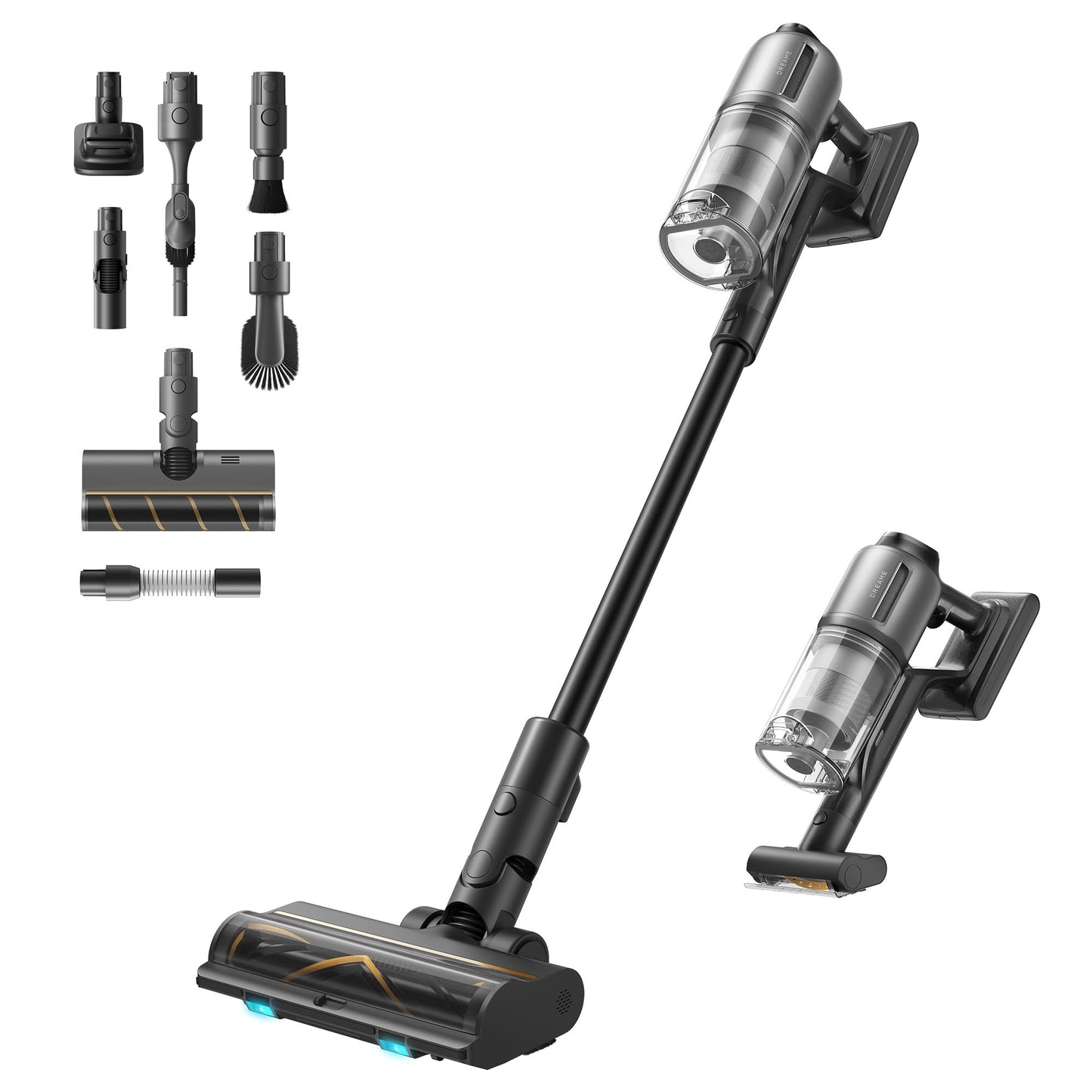 Dreame Z10 Akku-Staubsauger, 210AW, 90 Min Laufzeit, H14-HEPA 99,99%, Staubsicht-Tech, Auto-Erkennung & Saugkraft-Anpassung.