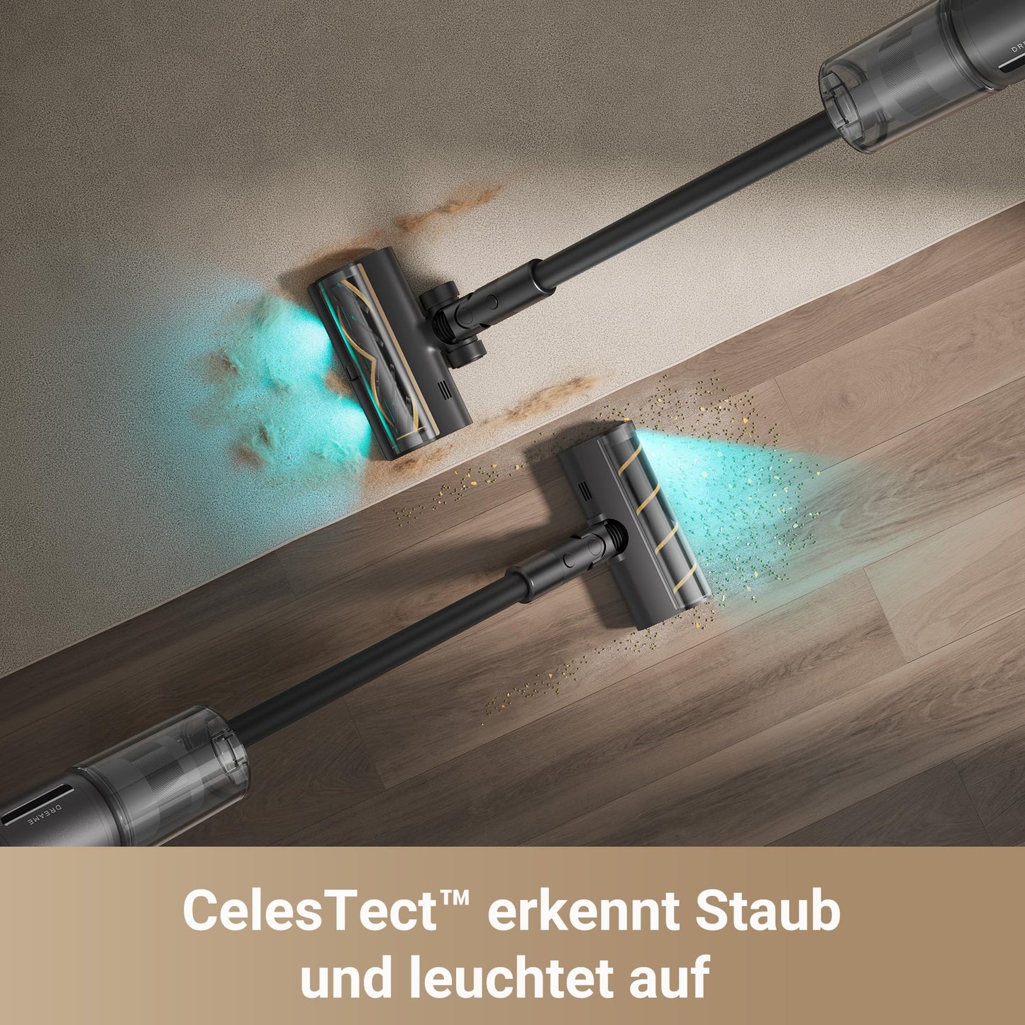 Dreame Z10 Akku-Staubsauger, 210AW, 90 Min Laufzeit, H14-HEPA 99,99%, Staubsicht-Tech, Auto-Erkennung & Saugkraft-Anpassung.