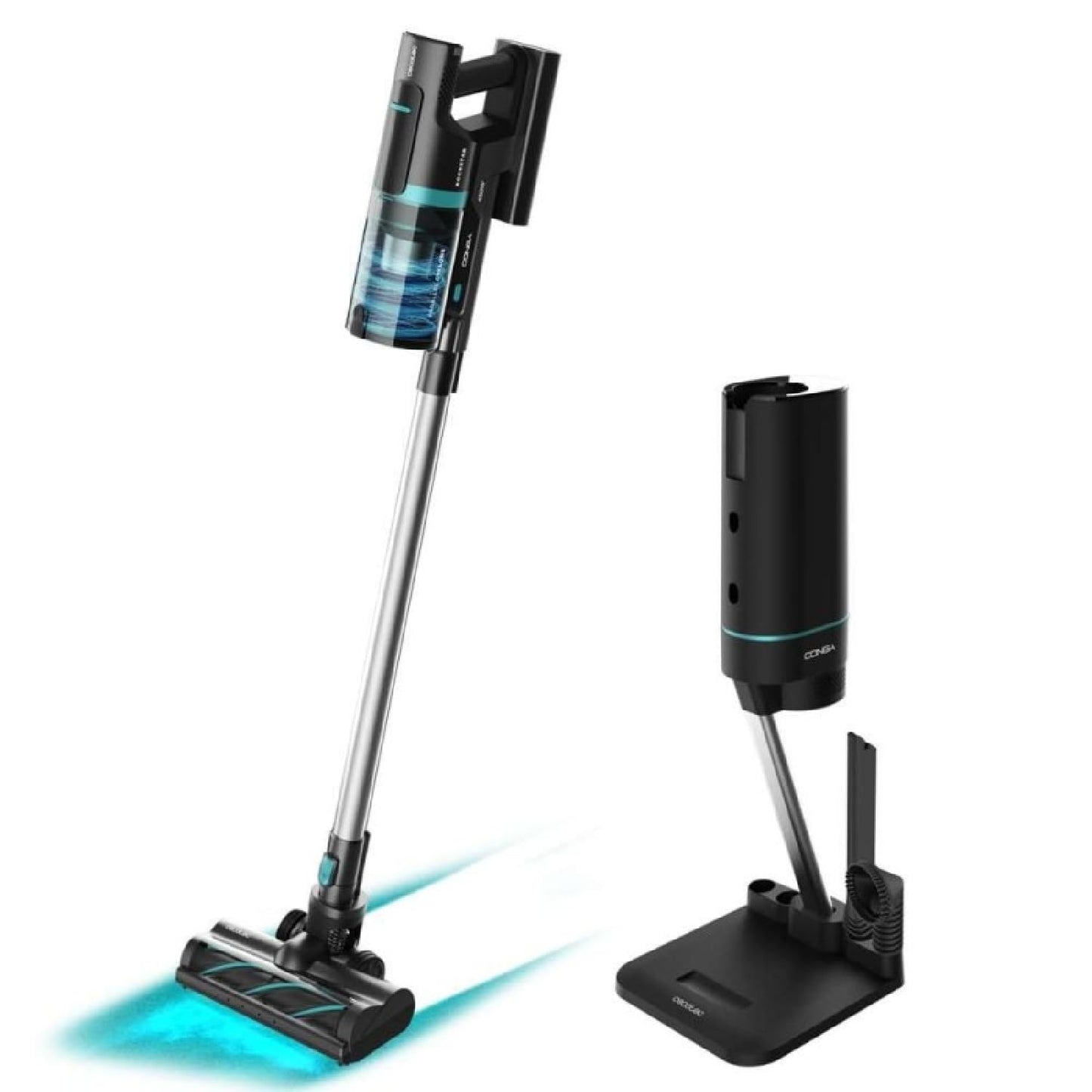 Cecotec Conga Rockstar 11500, 800W, 300AW, 110 Min, KI, App, Auto-Entleerung, Flex-Rohr & Zubehör, kabelloser Staubsauger.