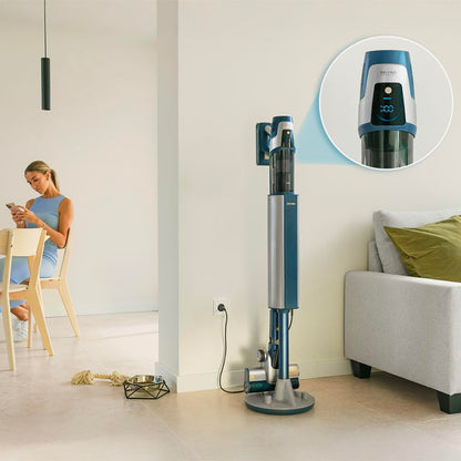 Cecotec Conga Rockstar 11500, 800W, 300AW, 110 Min, KI, App, Auto-Entleerung, Flex-Rohr & Zubehör, kabelloser Staubsauger.