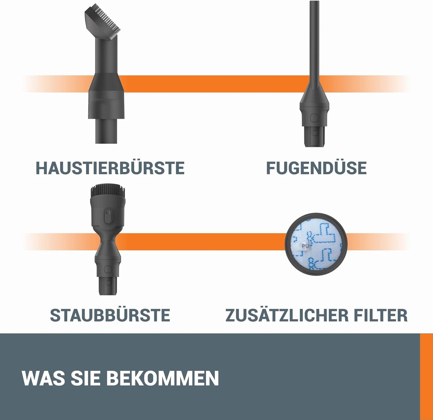 WORX 20 V Akku-Staubsauger WX038, 25 kPa, kabellos, 45 Min Laufzeit, leicht, für Tierhaare, Teppich & Auto, inkl. 2 Akkus & Wandhalter