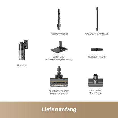 Dreame Z10 Akku-Staubsauger, 210AW, 90 Min Laufzeit, H14-HEPA 99,99%, Staubsicht-Tech, Auto-Erkennung & Saugkraft-Anpassung.