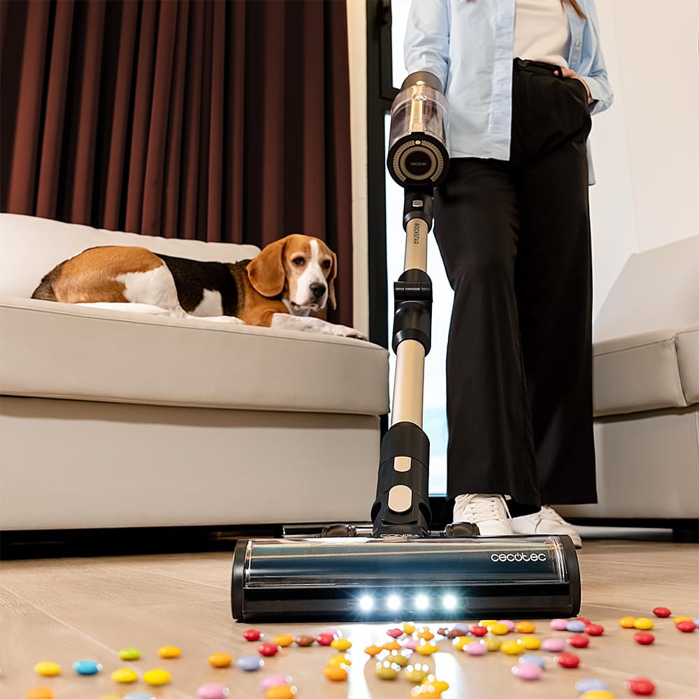 Cecotec Conga Rockstar 11500, 800W, 300AW, 110 Min, KI, App, Auto-Entleerung, Flex-Rohr & Zubehör, kabelloser Staubsauger.