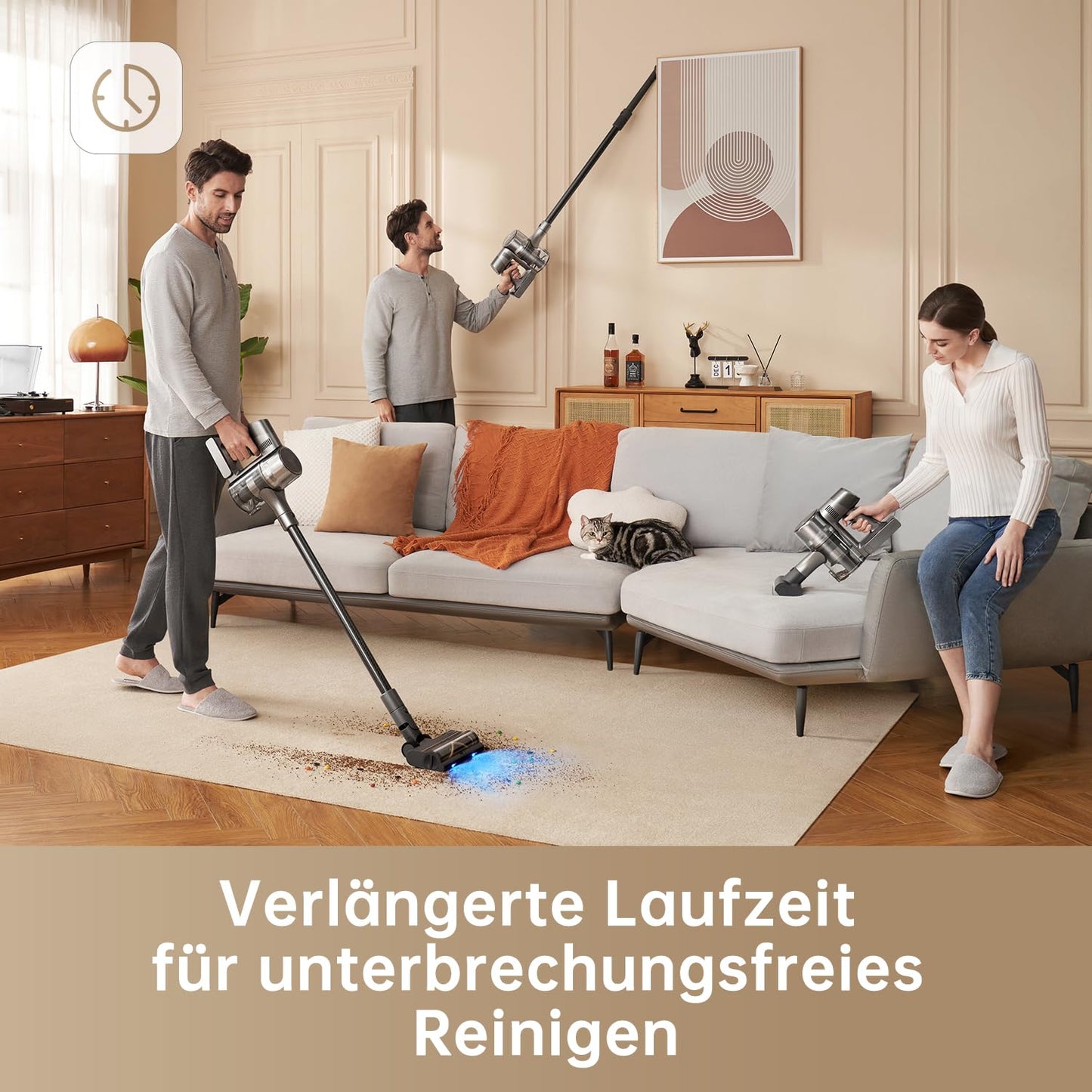 Dreame Z10 Akku-Staubsauger, 210AW, 90 Min Laufzeit, H14-HEPA 99,99%, Staubsicht-Tech, Auto-Erkennung & Saugkraft-Anpassung.