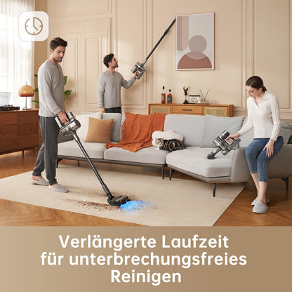 Dreame Z10 Akku-Staubsauger, 210AW, 90 Min Laufzeit, H14-HEPA 99,99%, Staubsicht-Tech, Auto-Erkennung & Saugkraft-Anpassung.