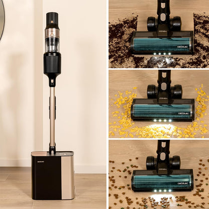 Cecotec Conga Rockstar 11500, 800W, 300AW, 110 Min, KI, App, Auto-Entleerung, Flex-Rohr & Zubehör, kabelloser Staubsauger.