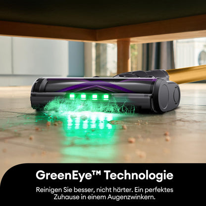 Ultenic U20 Akku-Staubsauger, 55.000 Pa/600 W, 60 Min, Anti-Tangle-Bürste, GreenEye, flexibles Gelenk, selbststehend, Hartböden & Teppiche