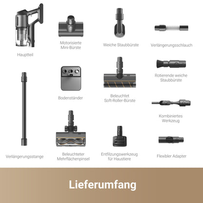 Dreame Z10 Akku-Staubsauger, 210AW, 90 Min Laufzeit, H14-HEPA 99,99%, Staubsicht-Tech, Auto-Erkennung & Saugkraft-Anpassung.