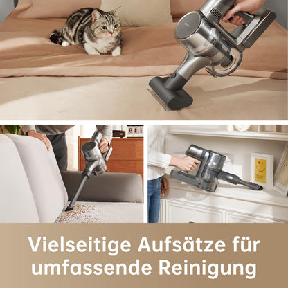 Dreame Z10 Akku-Staubsauger, 210AW, 90 Min Laufzeit, H14-HEPA 99,99%, Staubsicht-Tech, Auto-Erkennung & Saugkraft-Anpassung.