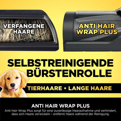 Shark Detect Clean Akku-Staubsauger, 60 Min Laufzeit, starke Saugkraft, DirtDetect, 2L Selbstentleerung, Anti-Hair-Wrap, Fugenaufsatz, Weiß.