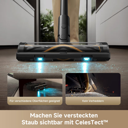 Dreame Z10 Akku-Staubsauger, 210AW, 90 Min Laufzeit, H14-HEPA 99,99%, Staubsicht-Tech, Auto-Erkennung & Saugkraft-Anpassung.