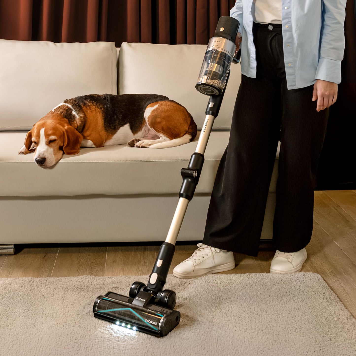 Cecotec Conga Rockstar 11500, 800W, 300AW, 110 Min, KI, App, Auto-Entleerung, Flex-Rohr & Zubehör, kabelloser Staubsauger.